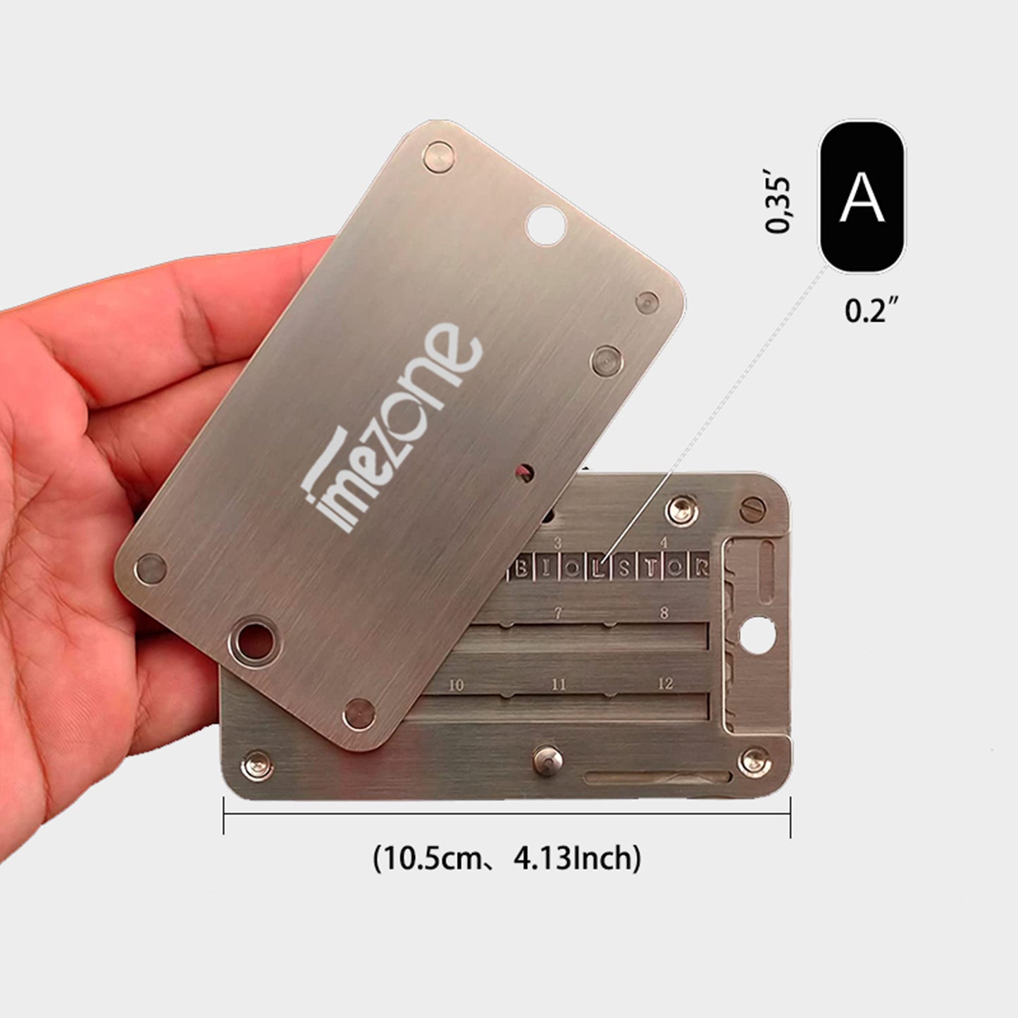 Backup de carteira fria indestrutível compatível com carteira de hardware Ledger Nano S, Trezor e KeepKey 