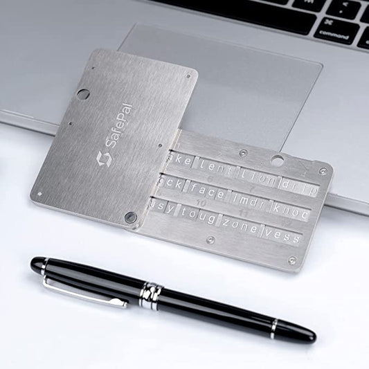 Steel Crypto Seed Backup, Metal Cold Storage, Steel Hardware wallet